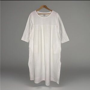 J.Crew Petite Plume White Cotton Gauze Provence Nightdress Size Medium